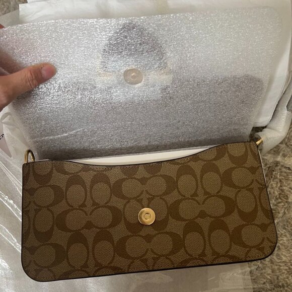 Coach Morgan Shoulder Bag In Colorblock Signature Canvas - Picture 7 of 10